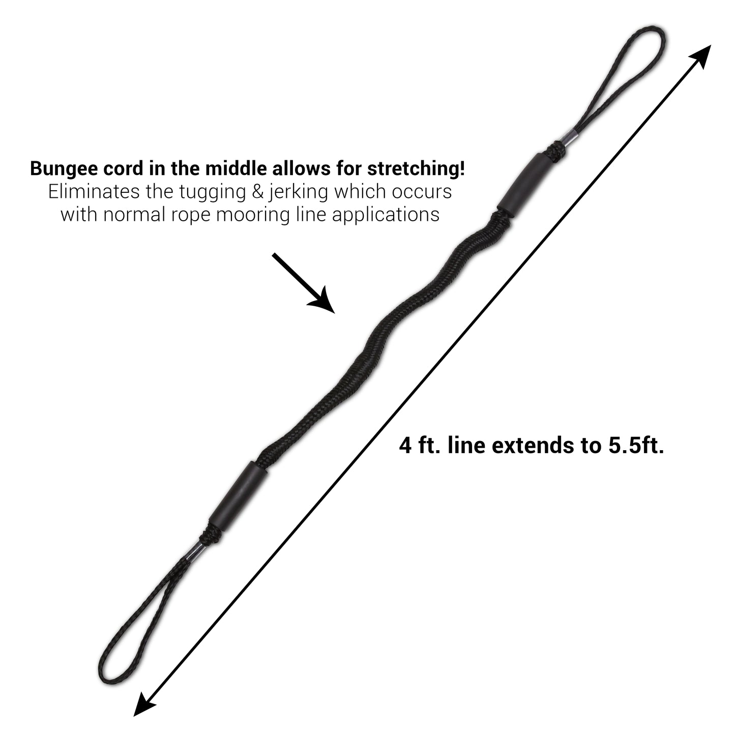 Boat Bungee Dock Lines Mooring Rope