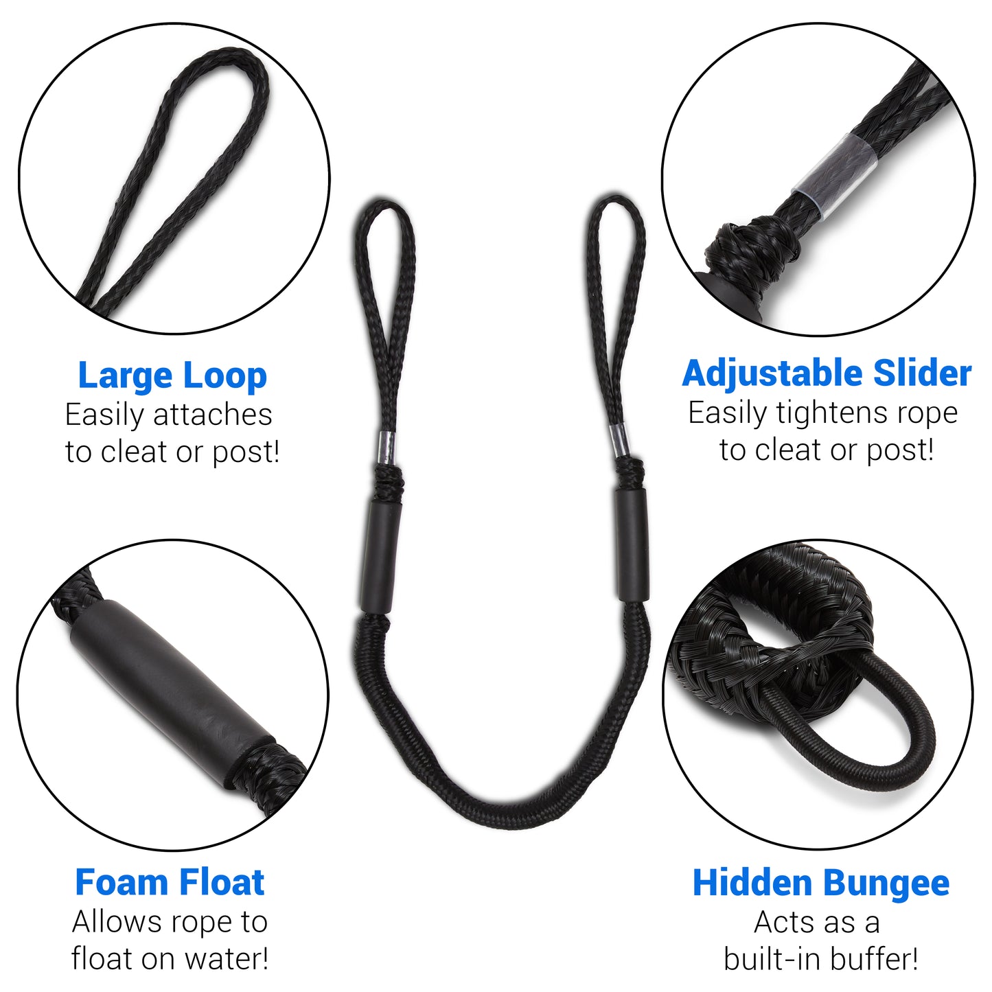 Boat Bungee Dock Lines Mooring Rope